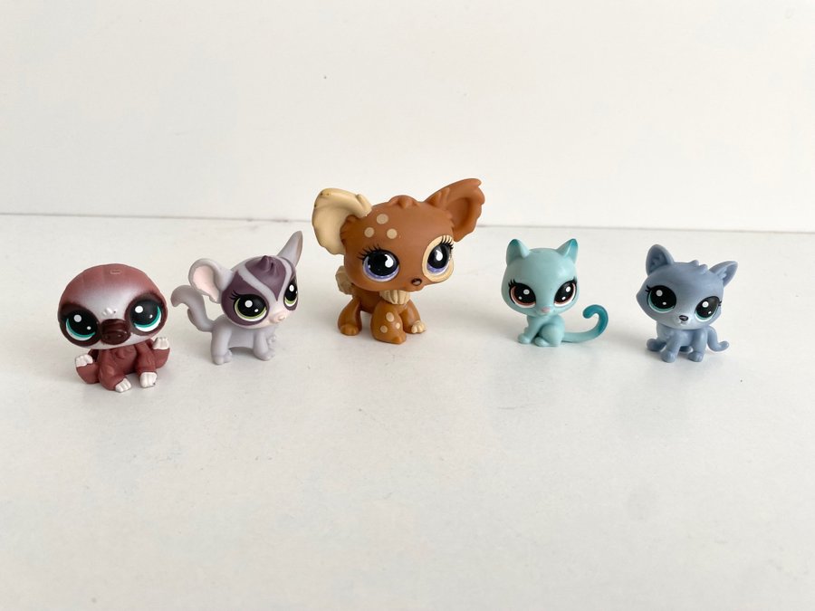 5 st Littlest Pet Shop figurer