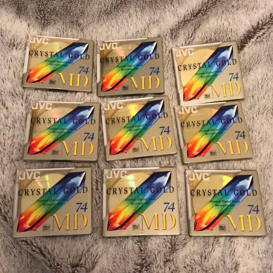 9 st JVC Crystal Gold Collection 74 min MiniDisc