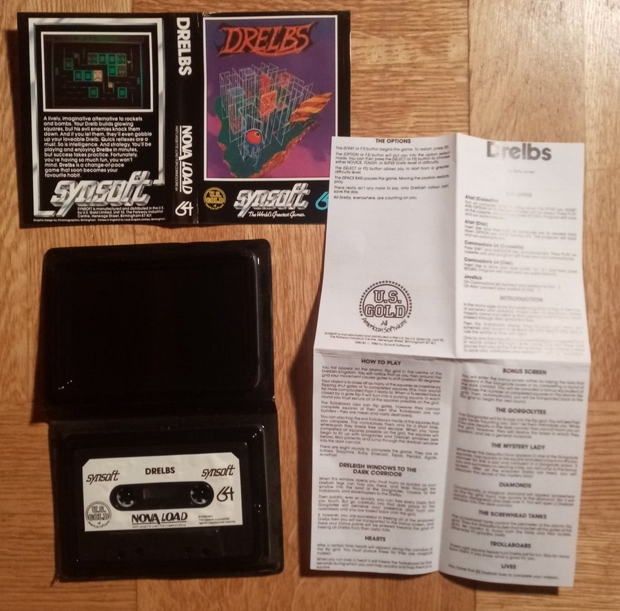 Drelbs (US Gold - Synsoft) ->TESTAD<- Commodore 64 / C64 Spel