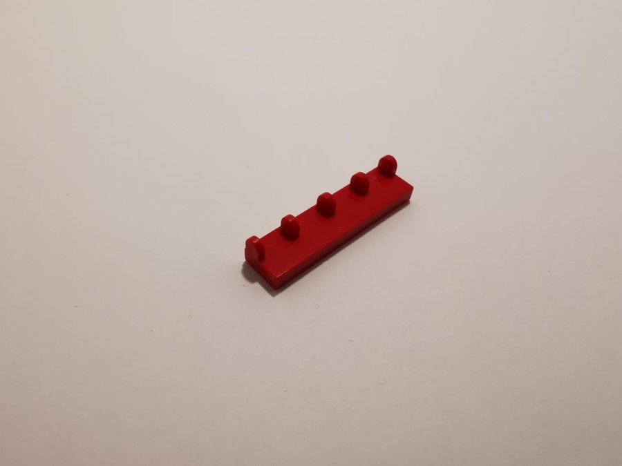 Lego - hinge - ledad - fäste - del till lucka tak - 1x4 - part 4625 - röd