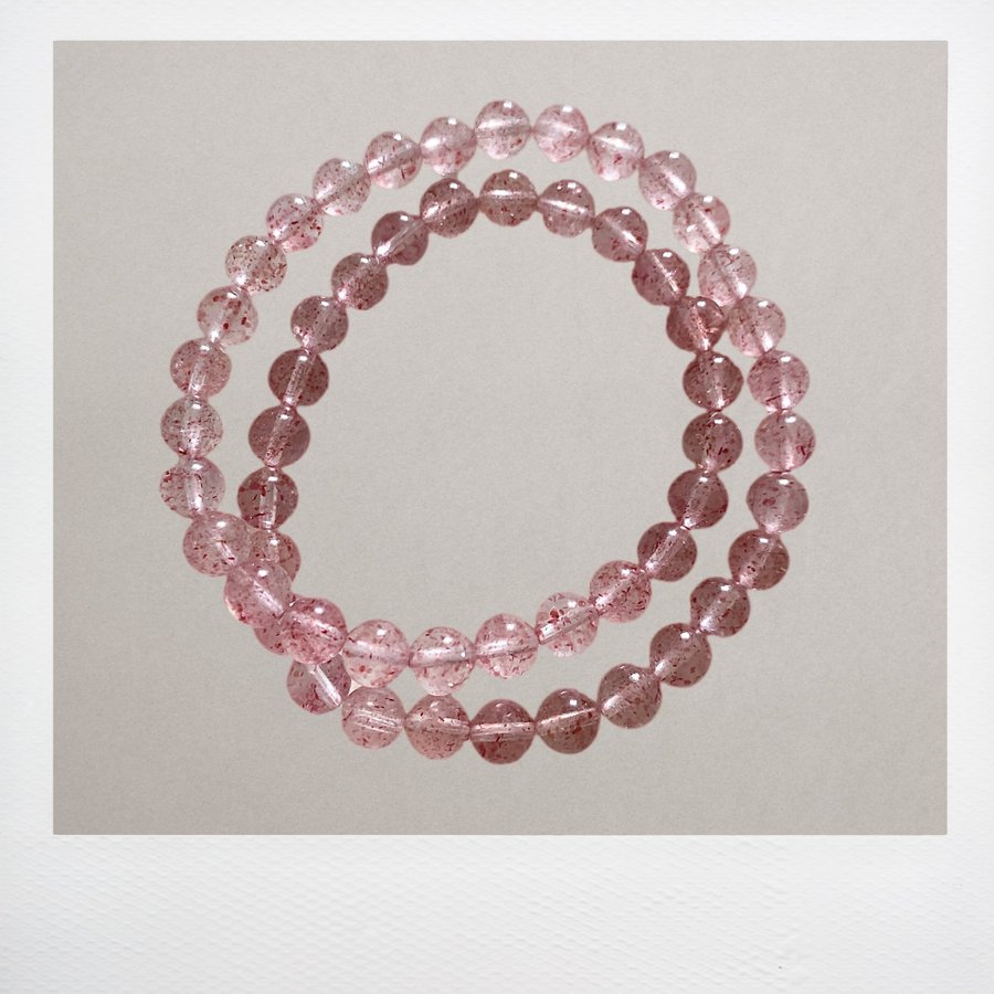 Energy Guardian Jewelry - Strawberry Quartz Bracelet | Jordgubbskvarts |