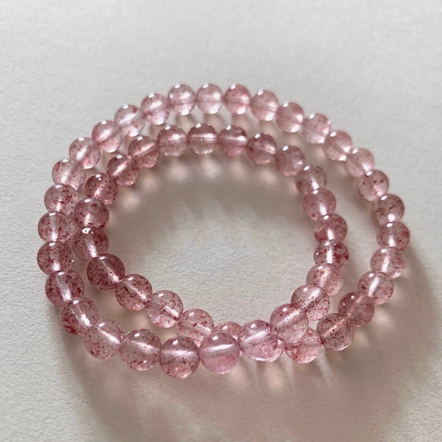 Energy Guardian Jewelry - Strawberry Quartz Bracelet | Jordgubbskvarts |