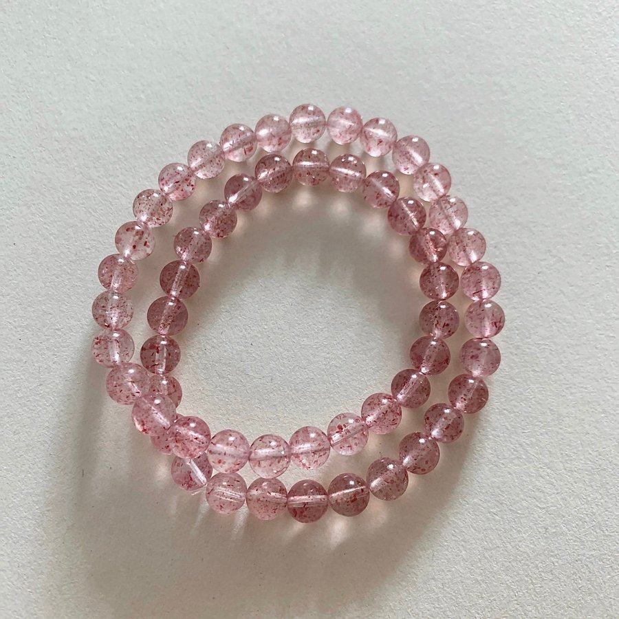 Energy Guardian Jewelry - Strawberry Quartz Bracelet | Jordgubbskvarts |