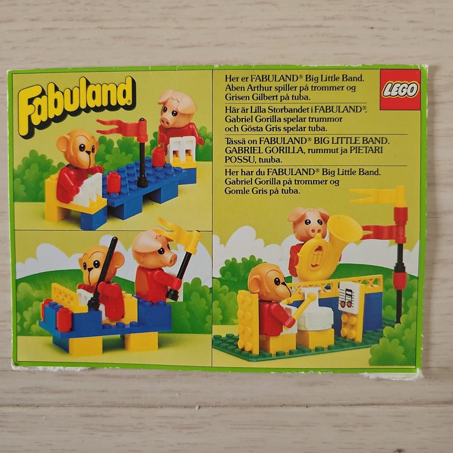 Lego Fabuland 3745 - Musikorkestern, två uppsättningar