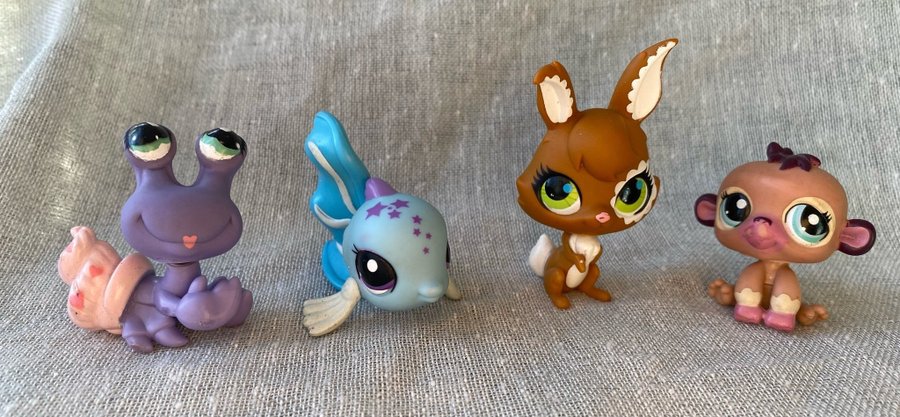 LPS: Littlest Pet Shop 4 st figurer