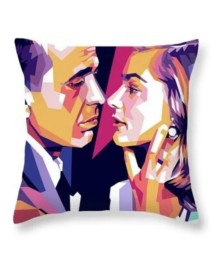 Prydnadskuddefodral Pop Art - Humphrey Bogart  Lauren Bacall Love