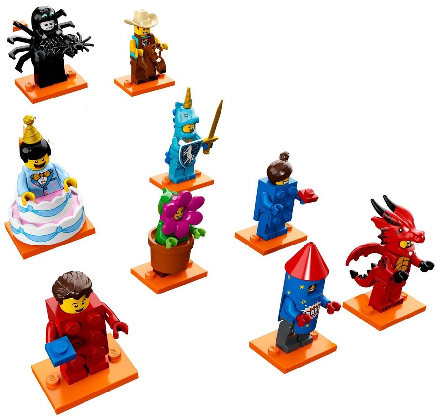 LEGO Serie 18 Party 71021 - Set, 23 figurer! Nya!