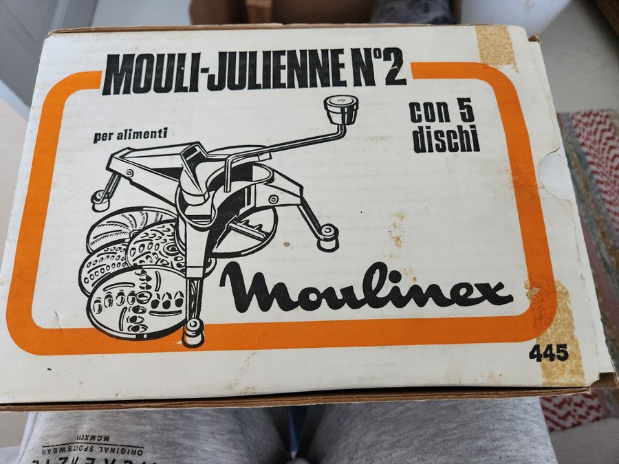 Retro Mouli-Julienne N°2 med 5 skivor