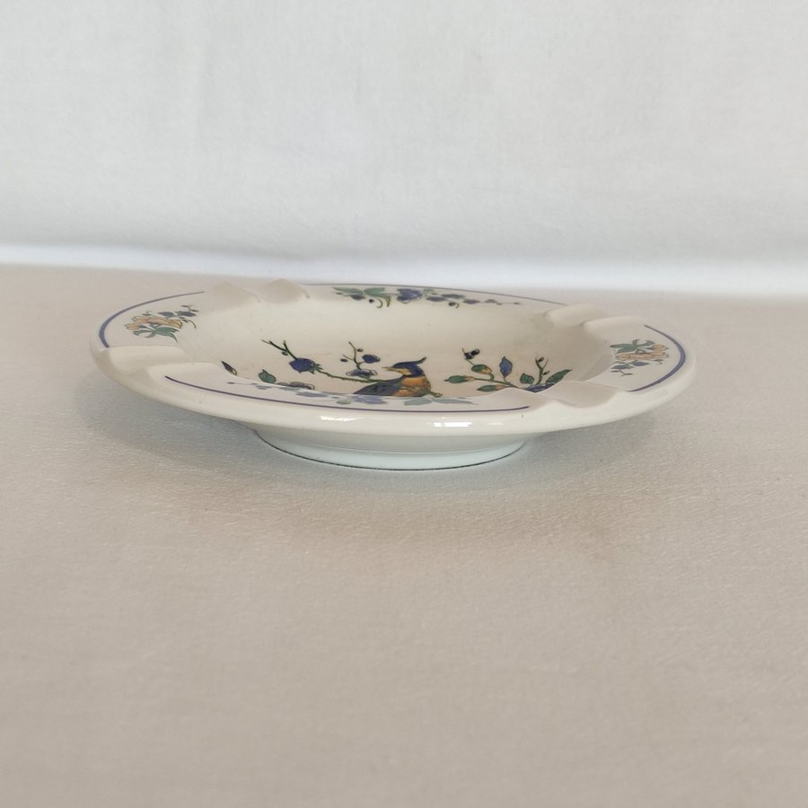 Villeroy  Boch Phoenix Blau porslin askfat/ askopp, vintage