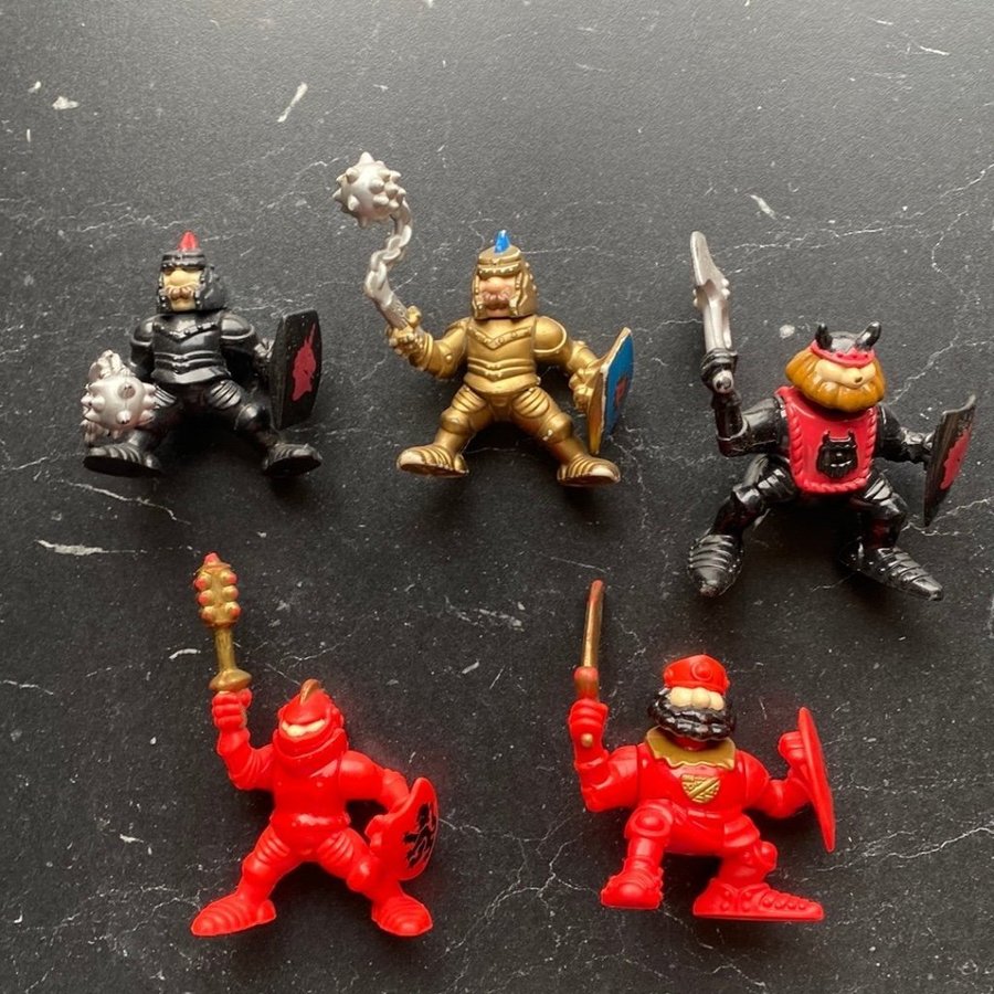 5 st. Knights of the Round Table leksaksfigurer