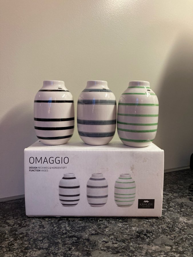 3 st OMAGGIO mini vaser