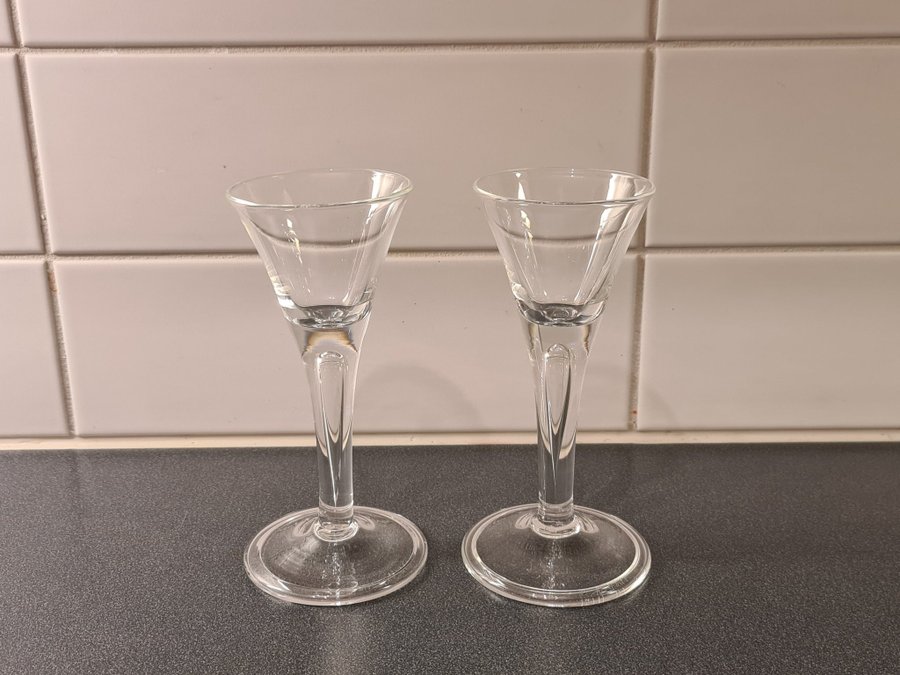 IKEA Enhörna snapsglas x 2 signerade 1990-tal