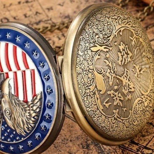 Mount Rushmore Presidential pocketwatch