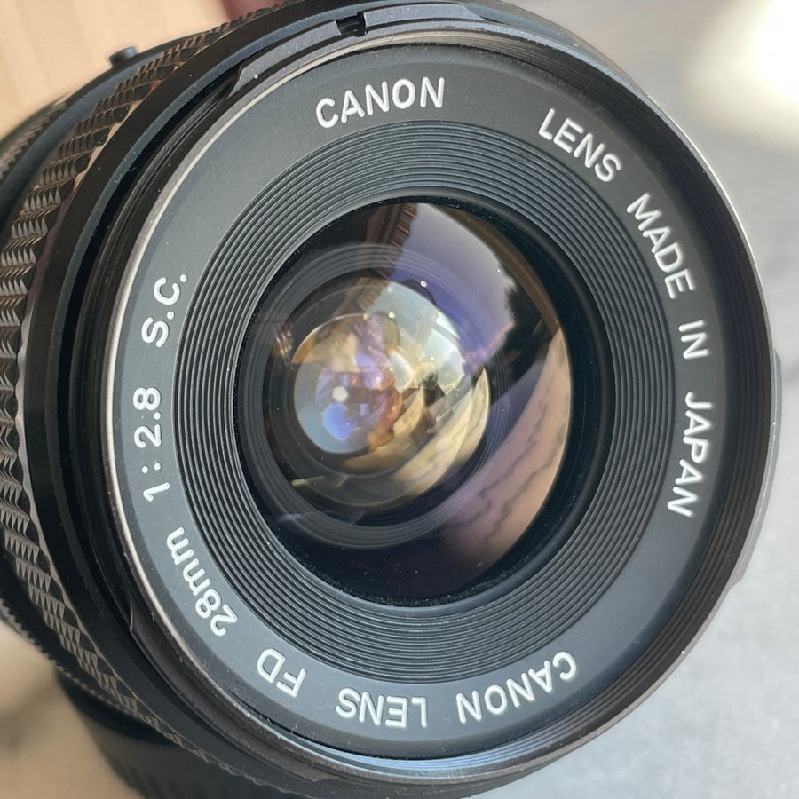 Canon FD 28mm f2.8 S.C.