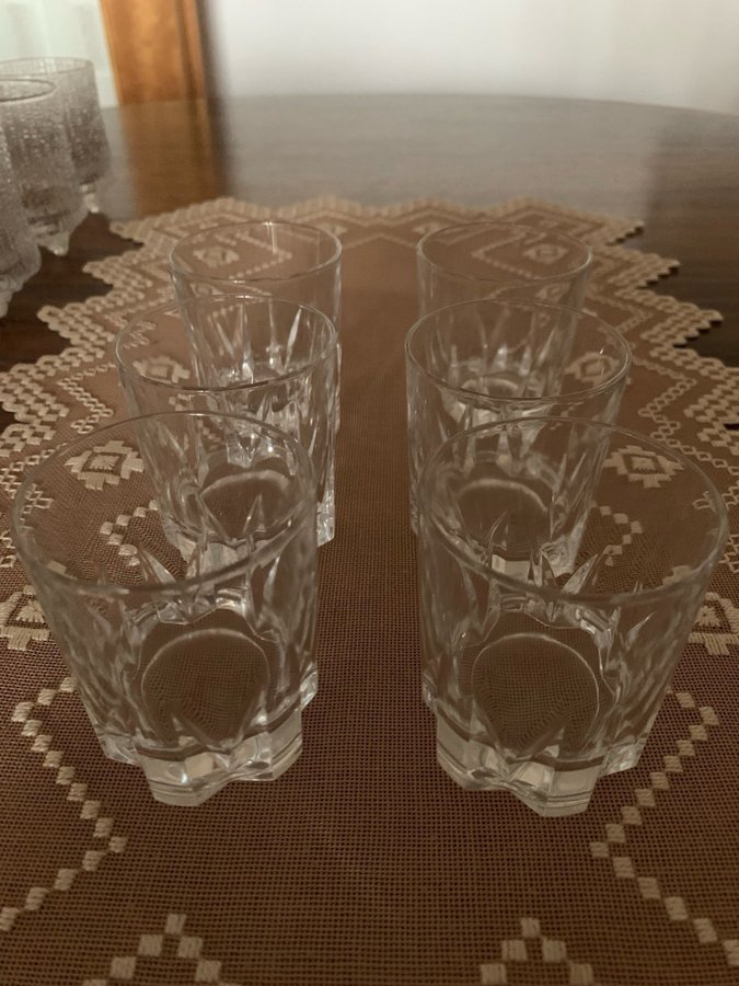 Whisky glas i kristall från Frankrike 6st