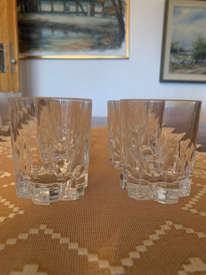 Whisky glas i kristall från Frankrike 6st