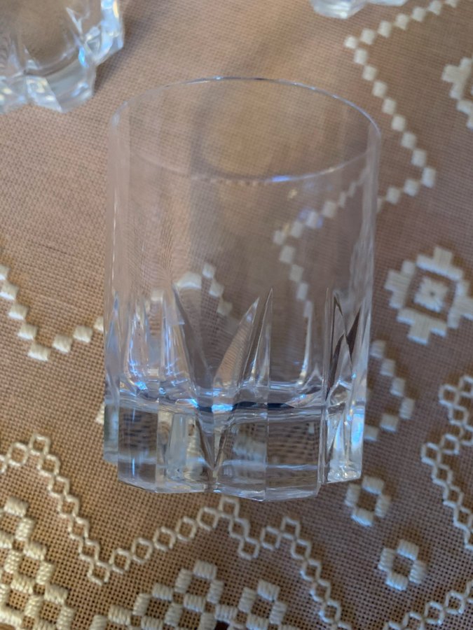 Whisky glas i kristall från Frankrike 6st