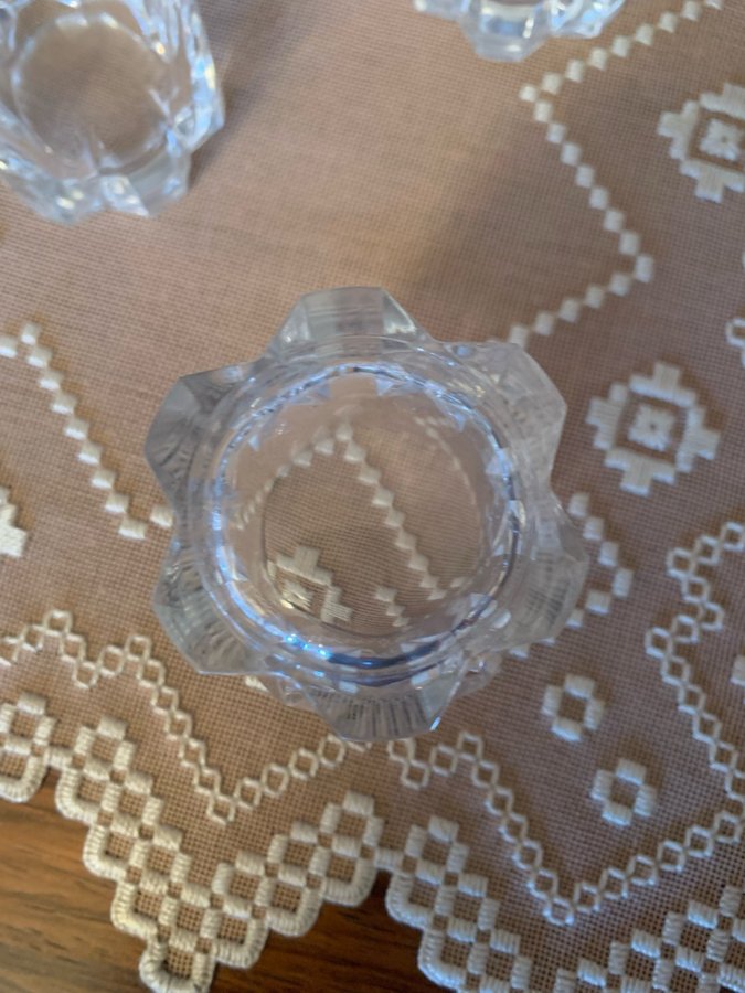 Whisky glas i kristall från Frankrike 6st