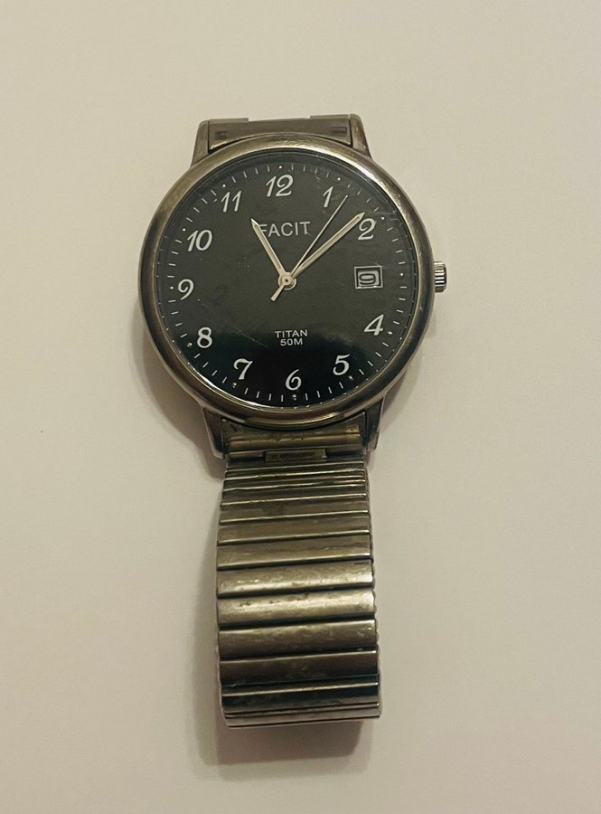 Armbandsur/Quartzklocka FACIT Titanium vattentäthet 50 meter