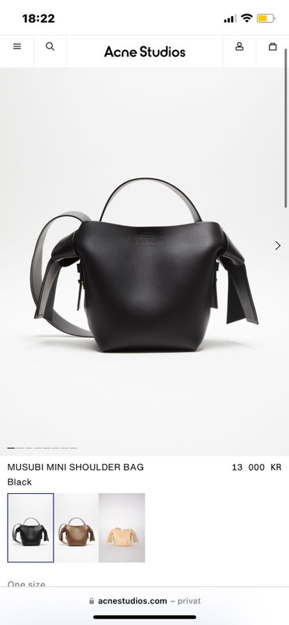 Acne Studios Musubi Mini Shoulder Bag