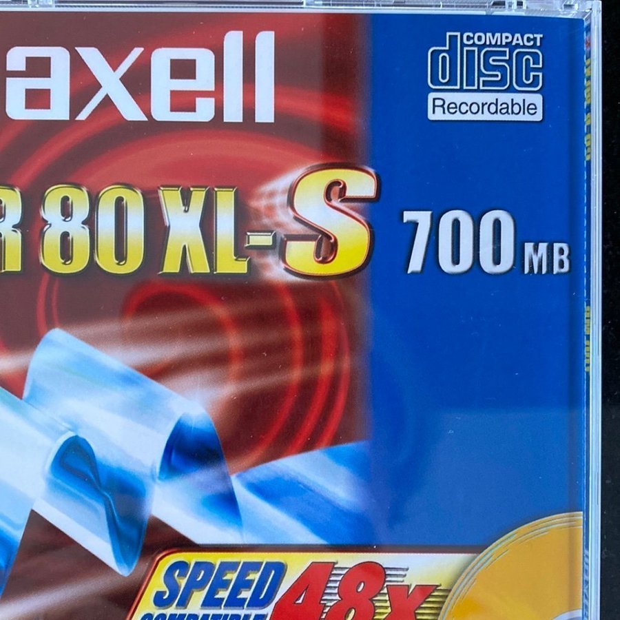 Maxell CD-R 80 XL-S 700 mb 2 st med fodral Inspelningsbara Oanvända