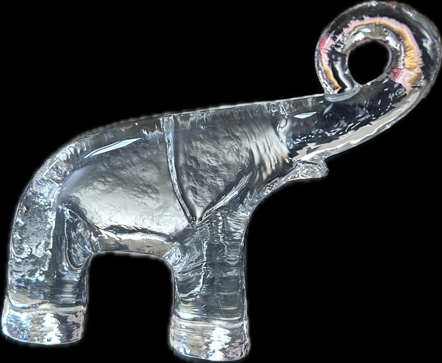 Glasfigur Elefant Boda zoo den lilla Bertil Vallien