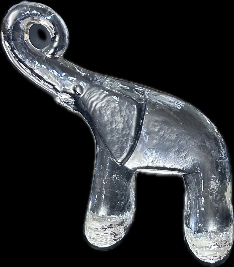 Glasfigur Elefant Boda zoo den lilla Bertil Vallien