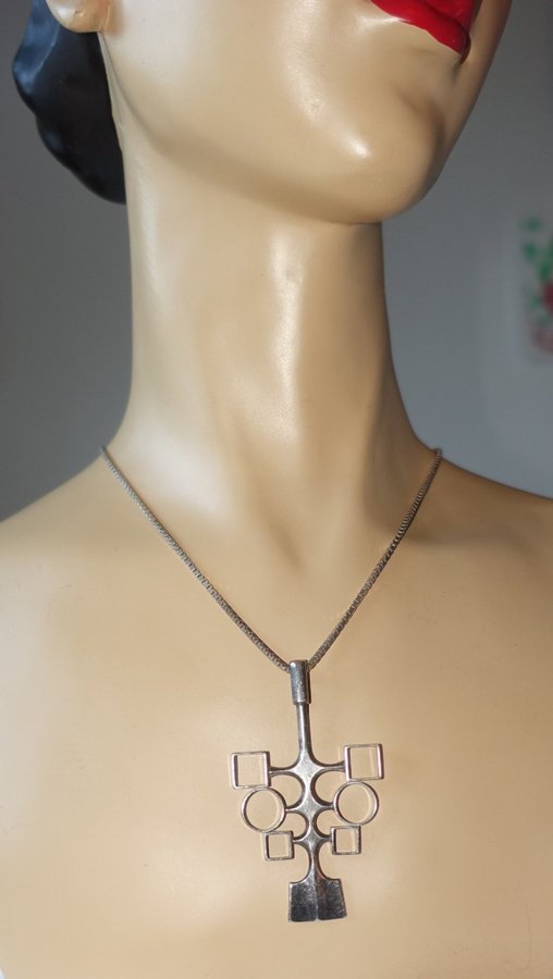 David Andersen Norway Sterling halsband/ Vintage/ 60-tal/ Silverhalsband/ 925